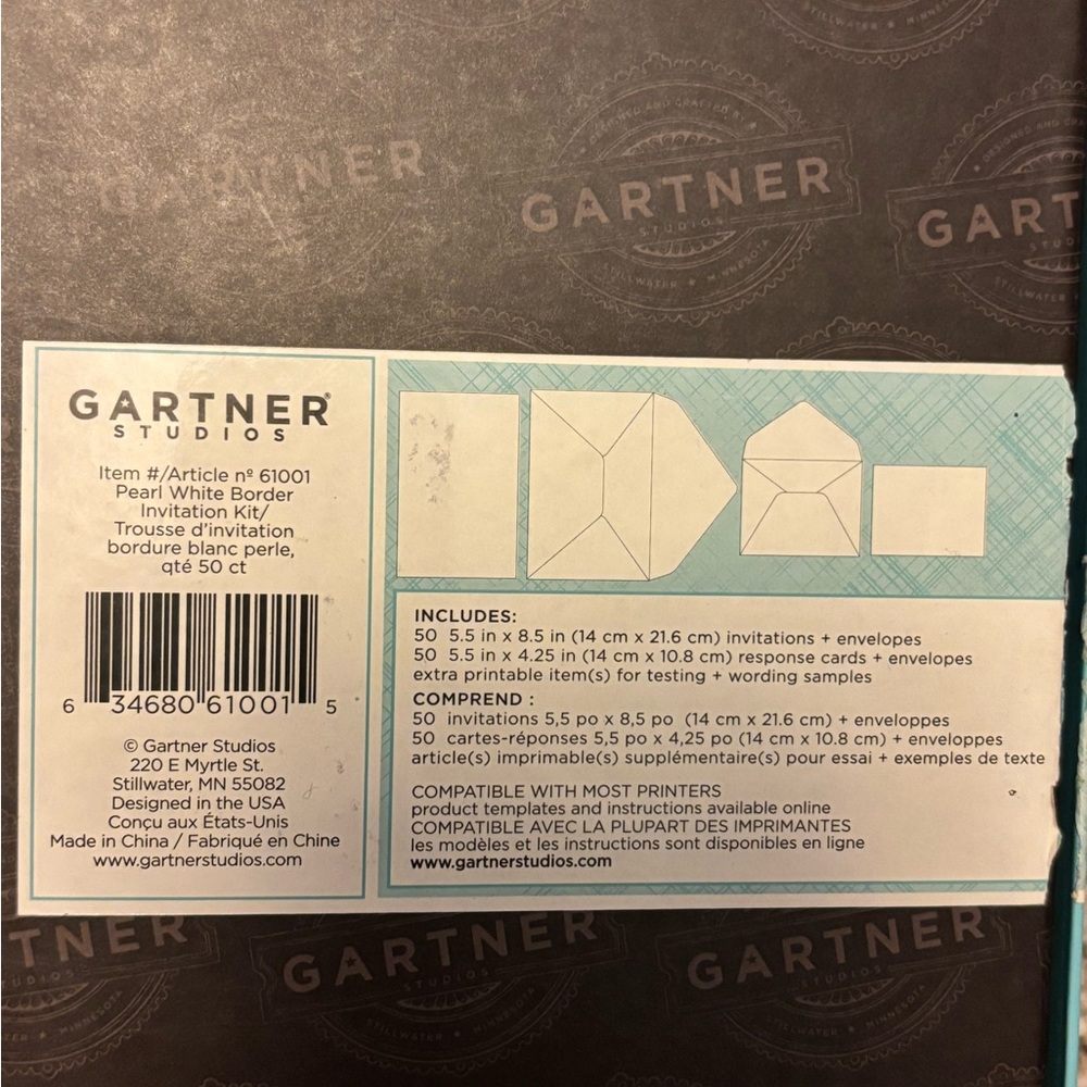 Gartner Invitation Kit qty 50 - Picture 3 of 7